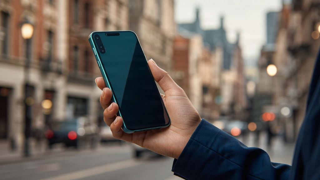 Person holding a modern smartphone exploring mobile device options